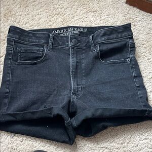 American Eagle Black Denim Shorts
